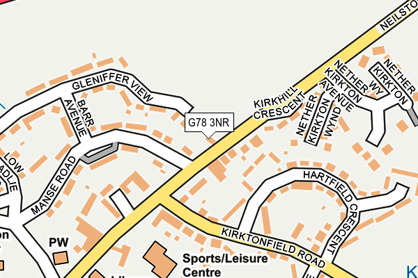 G78 3NR map - OS OpenMap – Local (Ordnance Survey) G78 3NR map - OS OpenMap – Local (Ordnance Survey)