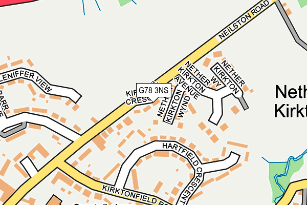 G78 3NS map - OS OpenMap – Local (Ordnance Survey) G78 3NS map - OS OpenMap – Local (Ordnance Survey)