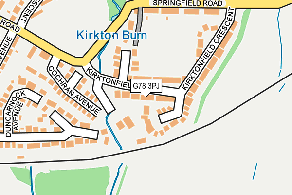 G78 3PJ map - OS OpenMap – Local (Ordnance Survey) G78 3PJ map - OS OpenMap – Local (Ordnance Survey)