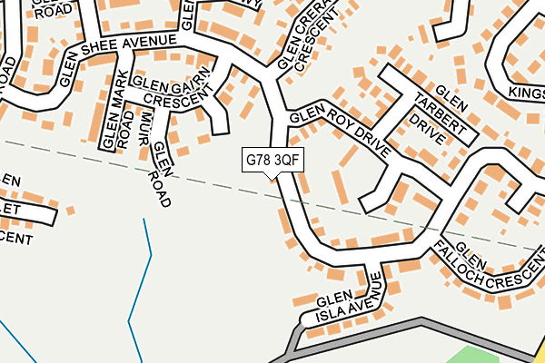 G78 3QF map - OS OpenMap – Local (Ordnance Survey) G78 3QF map - OS OpenMap – Local (Ordnance Survey)
