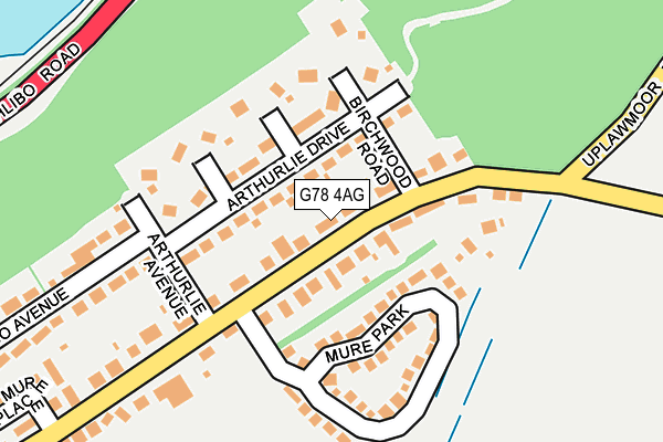G78 4AG map - OS OpenMap – Local (Ordnance Survey) G78 4AG map - OS OpenMap – Local (Ordnance Survey)