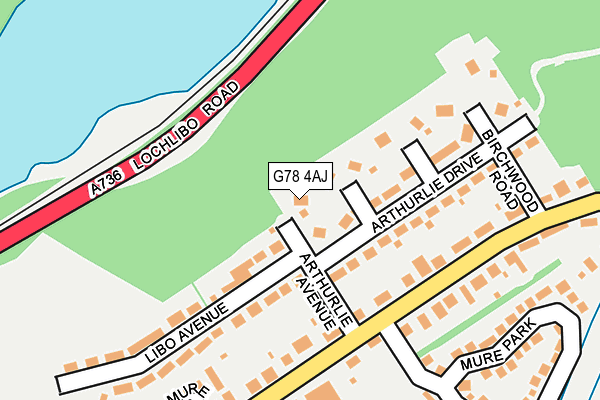 G78 4AJ map - OS OpenMap – Local (Ordnance Survey) G78 4AJ map - OS OpenMap – Local (Ordnance Survey)