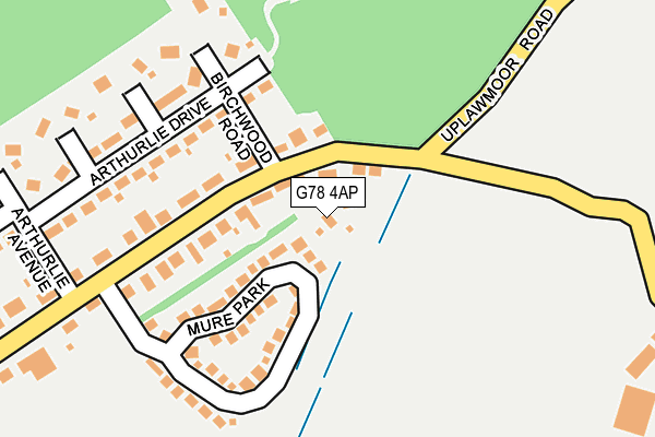 G78 4AP map - OS OpenMap – Local (Ordnance Survey) G78 4AP map - OS OpenMap – Local (Ordnance Survey)
