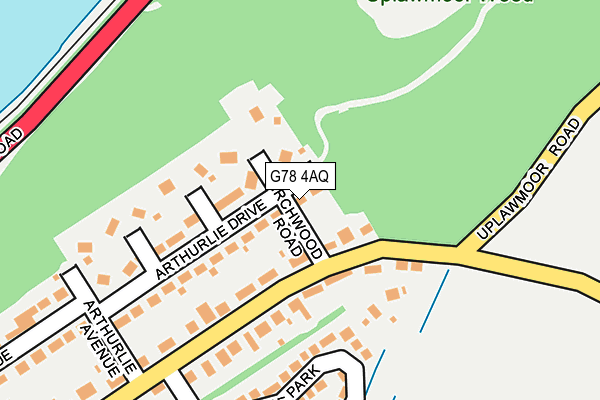 G78 4AQ map - OS OpenMap – Local (Ordnance Survey) G78 4AQ map - OS OpenMap – Local (Ordnance Survey)