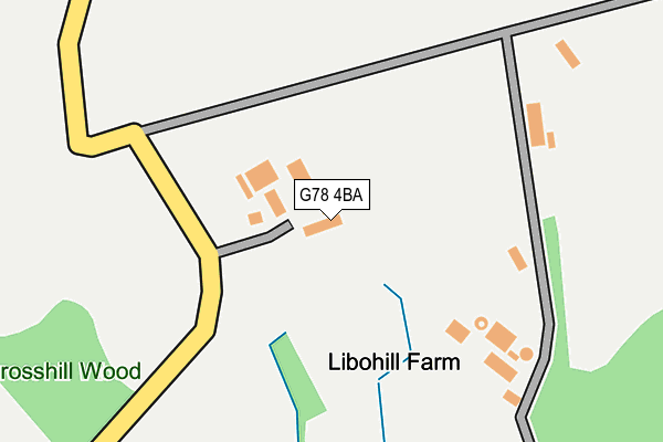 G78 4BA map - OS OpenMap – Local (Ordnance Survey) G78 4BA map - OS OpenMap – Local (Ordnance Survey)