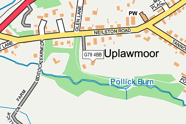 G78 4BB map - OS OpenMap – Local (Ordnance Survey) G78 4BB map - OS OpenMap – Local (Ordnance Survey)