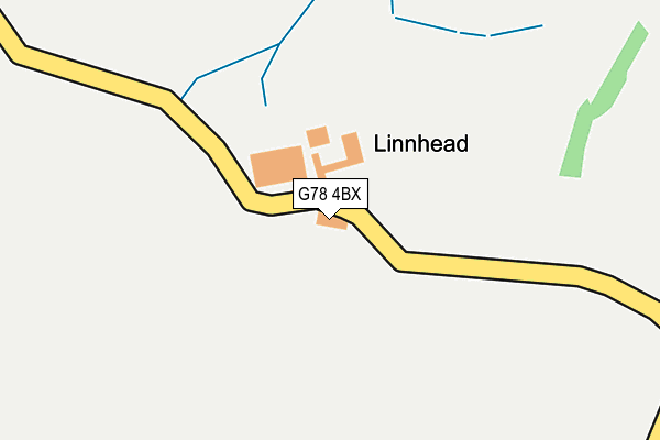 G78 4BX map - OS OpenMap – Local (Ordnance Survey) G78 4BX map - OS OpenMap – Local (Ordnance Survey)