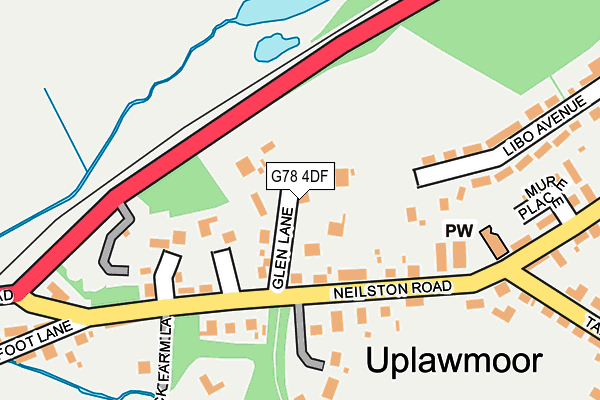 G78 4DF map - OS OpenMap – Local (Ordnance Survey) G78 4DF map - OS OpenMap – Local (Ordnance Survey)