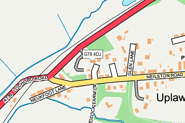 G78 4DJ map - OS OpenMap – Local (Ordnance Survey) G78 4DJ map - OS OpenMap – Local (Ordnance Survey)