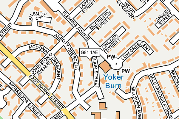 G81 1AE map - OS OpenMap – Local (Ordnance Survey) G81 1AE map - OS OpenMap – Local (Ordnance Survey)