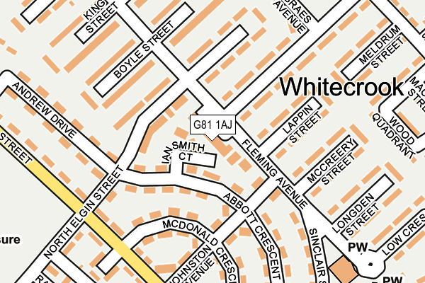 G81 1AJ map - OS OpenMap – Local (Ordnance Survey)