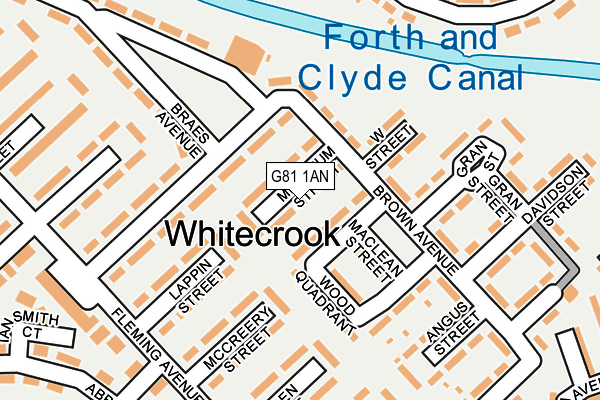 G81 1AN map - OS OpenMap – Local (Ordnance Survey)
