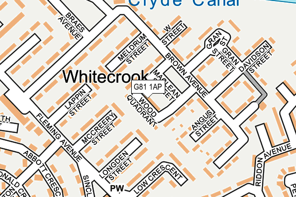 G81 1AP map - OS OpenMap – Local (Ordnance Survey) G81 1AP map - OS OpenMap – Local (Ordnance Survey)
