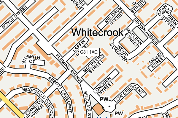 G81 1AQ map - OS OpenMap – Local (Ordnance Survey)