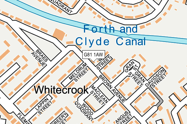 G81 1AW map - OS OpenMap – Local (Ordnance Survey) G81 1AW map - OS OpenMap – Local (Ordnance Survey)