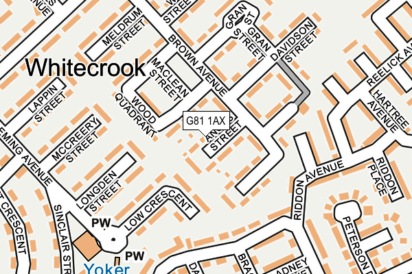 G81 1AX map - OS OpenMap – Local (Ordnance Survey) G81 1AX map - OS OpenMap – Local (Ordnance Survey)