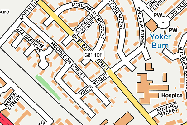 G81 1DF map - OS OpenMap – Local (Ordnance Survey) G81 1DF map - OS OpenMap – Local (Ordnance Survey)
