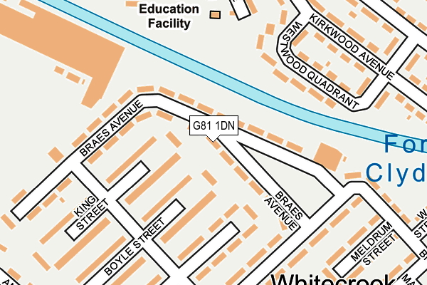 G81 1DN map - OS OpenMap – Local (Ordnance Survey) G81 1DN map - OS OpenMap – Local (Ordnance Survey)