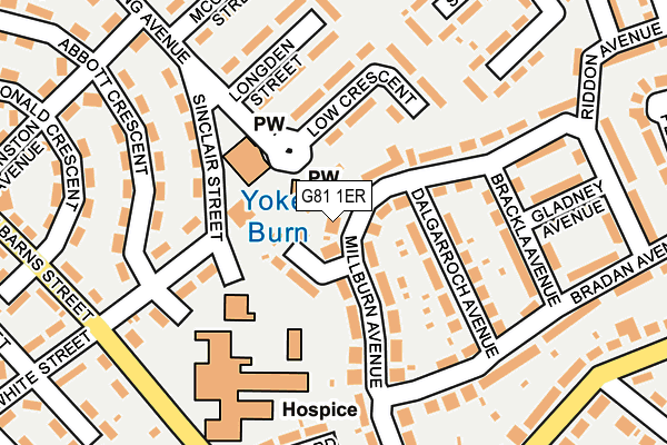 G81 1ER map - OS OpenMap – Local (Ordnance Survey) G81 1ER map - OS OpenMap – Local (Ordnance Survey)