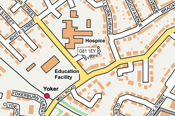 G81 1EY map - OS OpenMap – Local (Ordnance Survey)