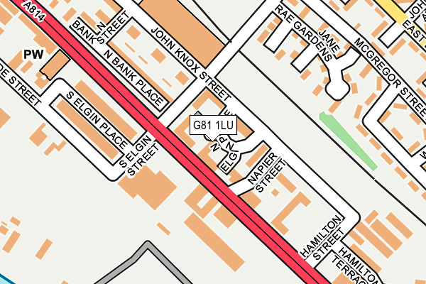 G81 1LU map - OS OpenMap – Local (Ordnance Survey) G81 1LU map - OS OpenMap – Local (Ordnance Survey)