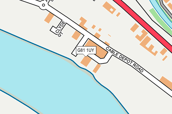 G81 1UY map - OS OpenMap – Local (Ordnance Survey)