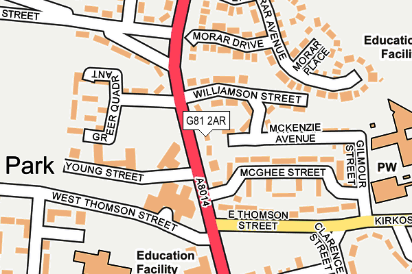G81 2AR map - OS OpenMap – Local (Ordnance Survey) G81 2AR map - OS OpenMap – Local (Ordnance Survey)