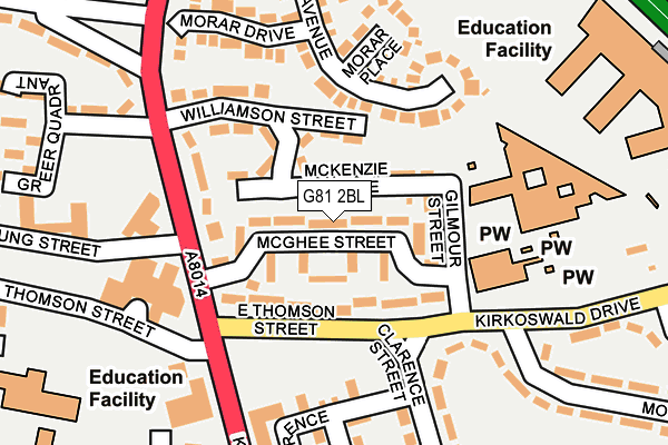 G81 2BL map - OS OpenMap – Local (Ordnance Survey) G81 2BL map - OS OpenMap – Local (Ordnance Survey)