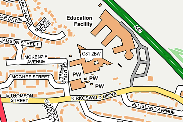 G81 2BW map - OS OpenMap – Local (Ordnance Survey) G81 2BW map - OS OpenMap – Local (Ordnance Survey)
