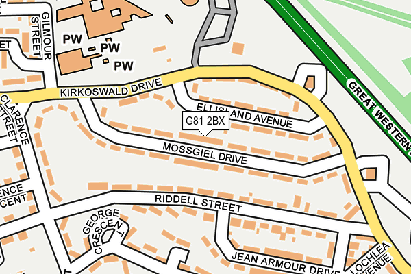 G81 2BX map - OS OpenMap – Local (Ordnance Survey) G81 2BX map - OS OpenMap – Local (Ordnance Survey)
