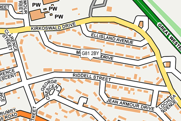 G81 2BY map - OS OpenMap – Local (Ordnance Survey)