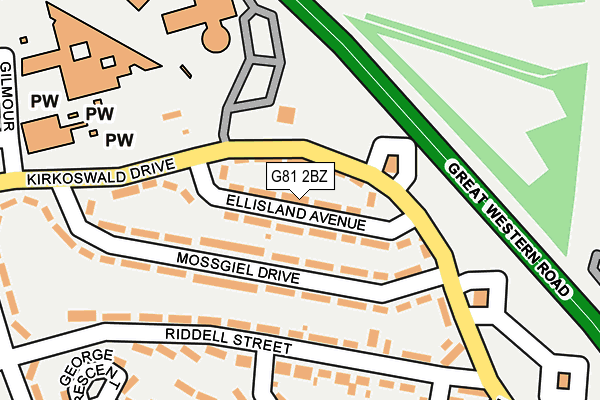 G81 2BZ map - OS OpenMap – Local (Ordnance Survey) G81 2BZ map - OS OpenMap – Local (Ordnance Survey)
