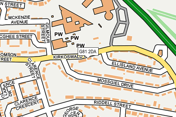 G81 2DA map - OS OpenMap – Local (Ordnance Survey) G81 2DA map - OS OpenMap – Local (Ordnance Survey)