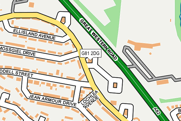 G81 2DG map - OS OpenMap – Local (Ordnance Survey) G81 2DG map - OS OpenMap – Local (Ordnance Survey)