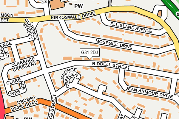 G81 2DJ map - OS OpenMap – Local (Ordnance Survey) G81 2DJ map - OS OpenMap – Local (Ordnance Survey)