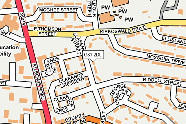 G81 2DL map - OS OpenMap – Local (Ordnance Survey) G81 2DL map - OS OpenMap – Local (Ordnance Survey)