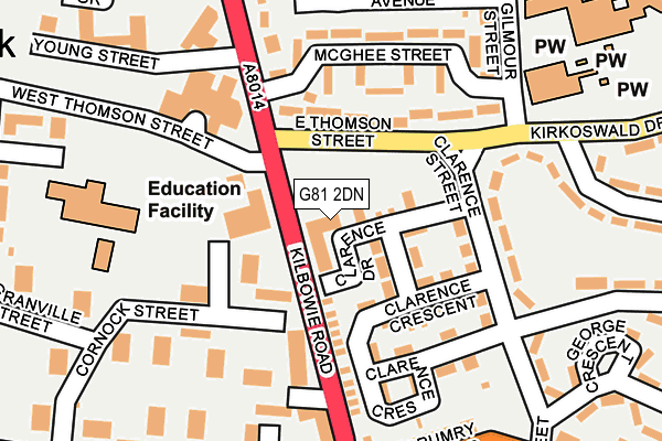 G81 2DN map - OS OpenMap – Local (Ordnance Survey) G81 2DN map - OS OpenMap – Local (Ordnance Survey)