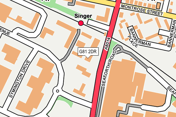 G81 2DR map - OS OpenMap – Local (Ordnance Survey) G81 2DR map - OS OpenMap – Local (Ordnance Survey)