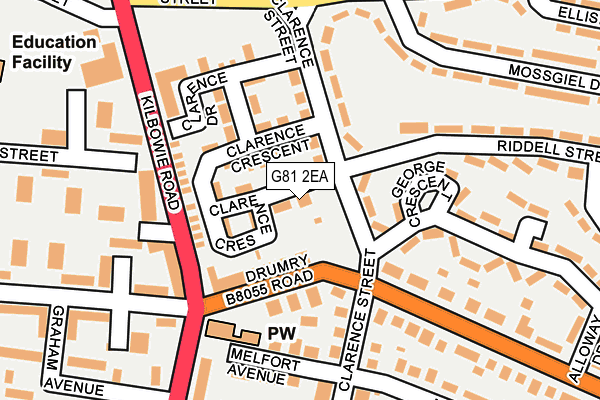 G81 2EA map - OS OpenMap – Local (Ordnance Survey) G81 2EA map - OS OpenMap – Local (Ordnance Survey)