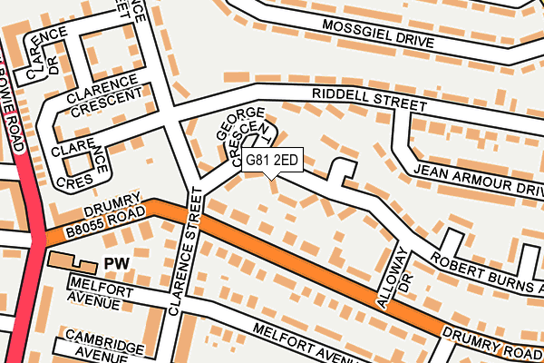 G81 2ED map - OS OpenMap – Local (Ordnance Survey) G81 2ED map - OS OpenMap – Local (Ordnance Survey)