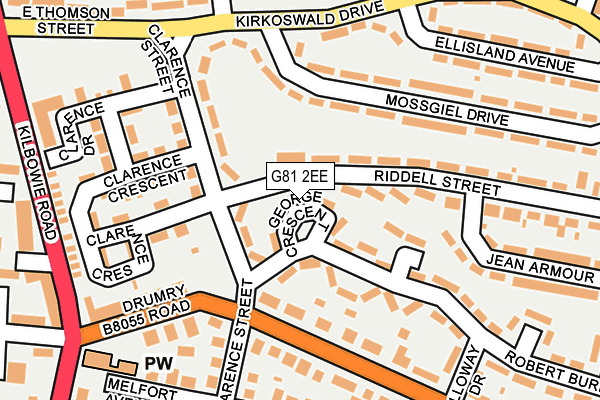 G81 2EE map - OS OpenMap – Local (Ordnance Survey) G81 2EE map - OS OpenMap – Local (Ordnance Survey)