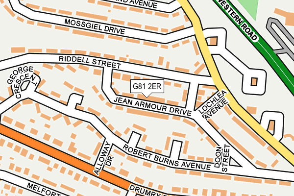G81 2ER map - OS OpenMap – Local (Ordnance Survey) G81 2ER map - OS OpenMap – Local (Ordnance Survey)
