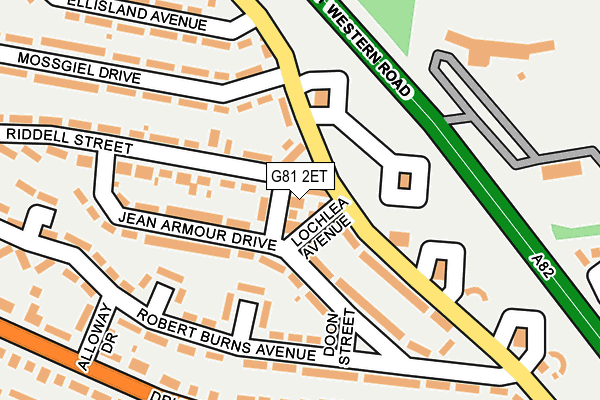 G81 2ET map - OS OpenMap – Local (Ordnance Survey) G81 2ET map - OS OpenMap – Local (Ordnance Survey)