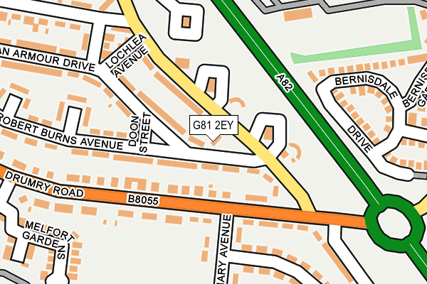 G81 2EY map - OS OpenMap – Local (Ordnance Survey) G81 2EY map - OS OpenMap – Local (Ordnance Survey)