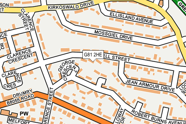 G81 2HE map - OS OpenMap – Local (Ordnance Survey) G81 2HE map - OS OpenMap – Local (Ordnance Survey)