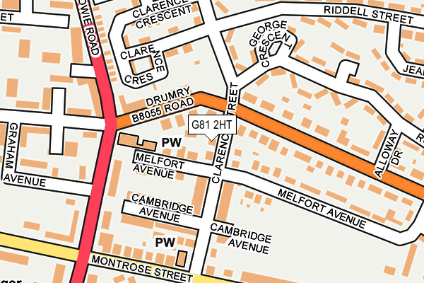G81 2HT map - OS OpenMap – Local (Ordnance Survey) G81 2HT map - OS OpenMap – Local (Ordnance Survey)