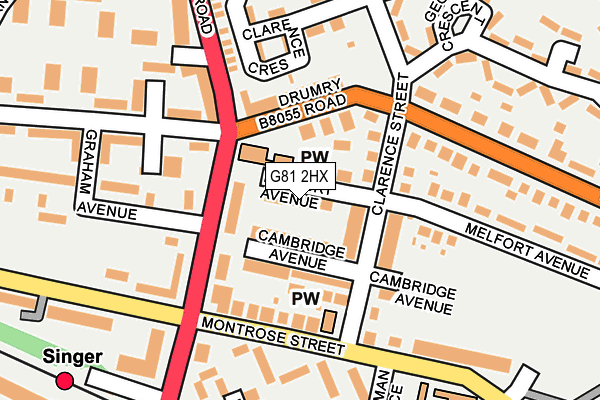 G81 2HX map - OS OpenMap – Local (Ordnance Survey) G81 2HX map - OS OpenMap – Local (Ordnance Survey)
