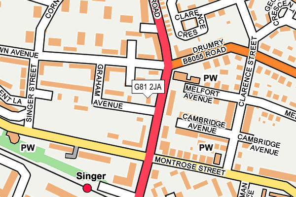 G81 2JA map - OS OpenMap – Local (Ordnance Survey) G81 2JA map - OS OpenMap – Local (Ordnance Survey)