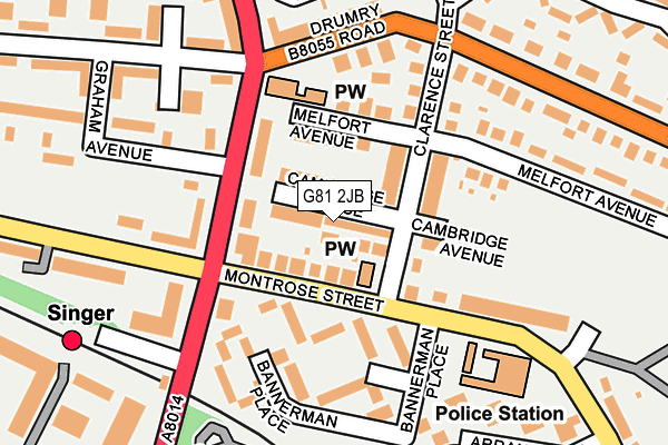 G81 2JB map - OS OpenMap – Local (Ordnance Survey) G81 2JB map - OS OpenMap – Local (Ordnance Survey)