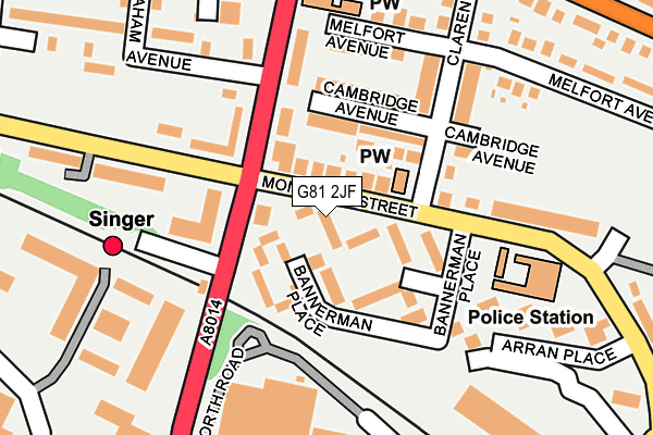G81 2JF map - OS OpenMap – Local (Ordnance Survey) G81 2JF map - OS OpenMap – Local (Ordnance Survey)